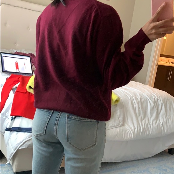 Lingua Franca Hand-Stitched "'Til the Break of Dawn" Cashmere Crewneck - Picture 2 of 5